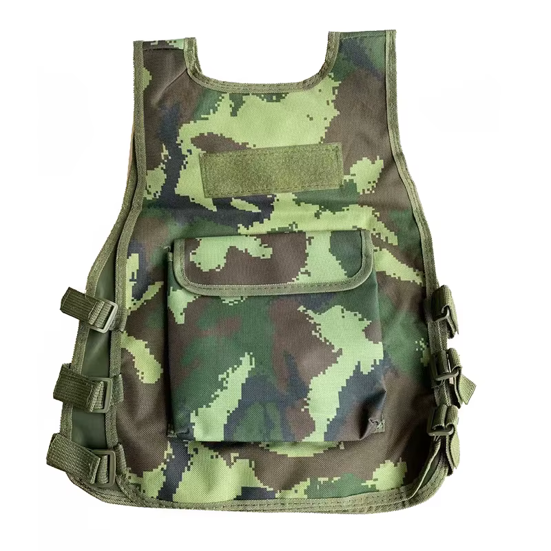 Chaleco de camuflaje de entrenamiento para niños, armadura táctica corporal, rendimiento al aire libre, juego de guerra CS, Tops de caza, Verano - imagen 2