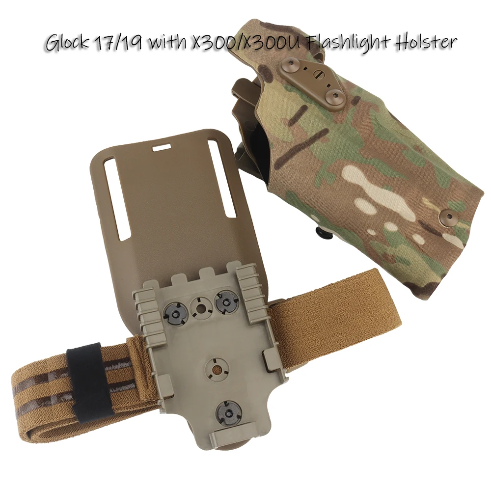 Safariland 832 ALS Funda táctica pierna Glock 17/19 X300