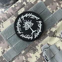 Parche moral táctico chevrón PVC Árbol Gondor gancho y bucle