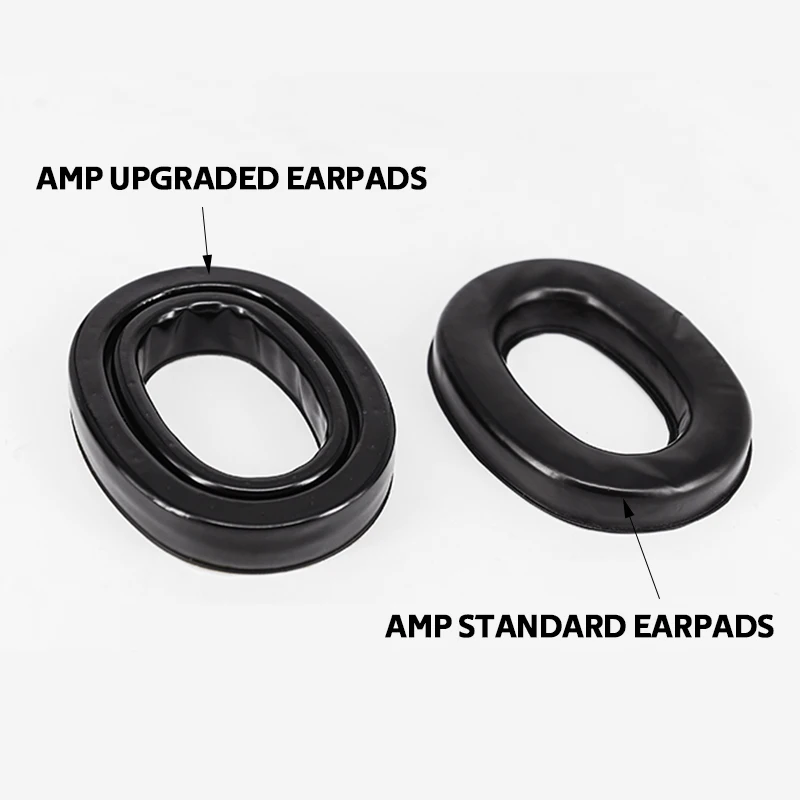 Almohadillas de Gel mejoradas para auriculares, Kit de sello para auriculares tácticos AMP, adaptador Bluetooth y micrófono, Cable de 3,5mm, accesorio para auriculares - imagen 2