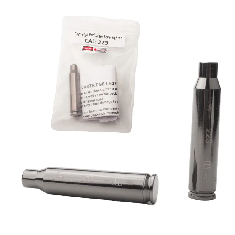 Mira láser roja 30-06/30-30/308/223/7,62x39/45ACP/9MM Boresighter láser con batería