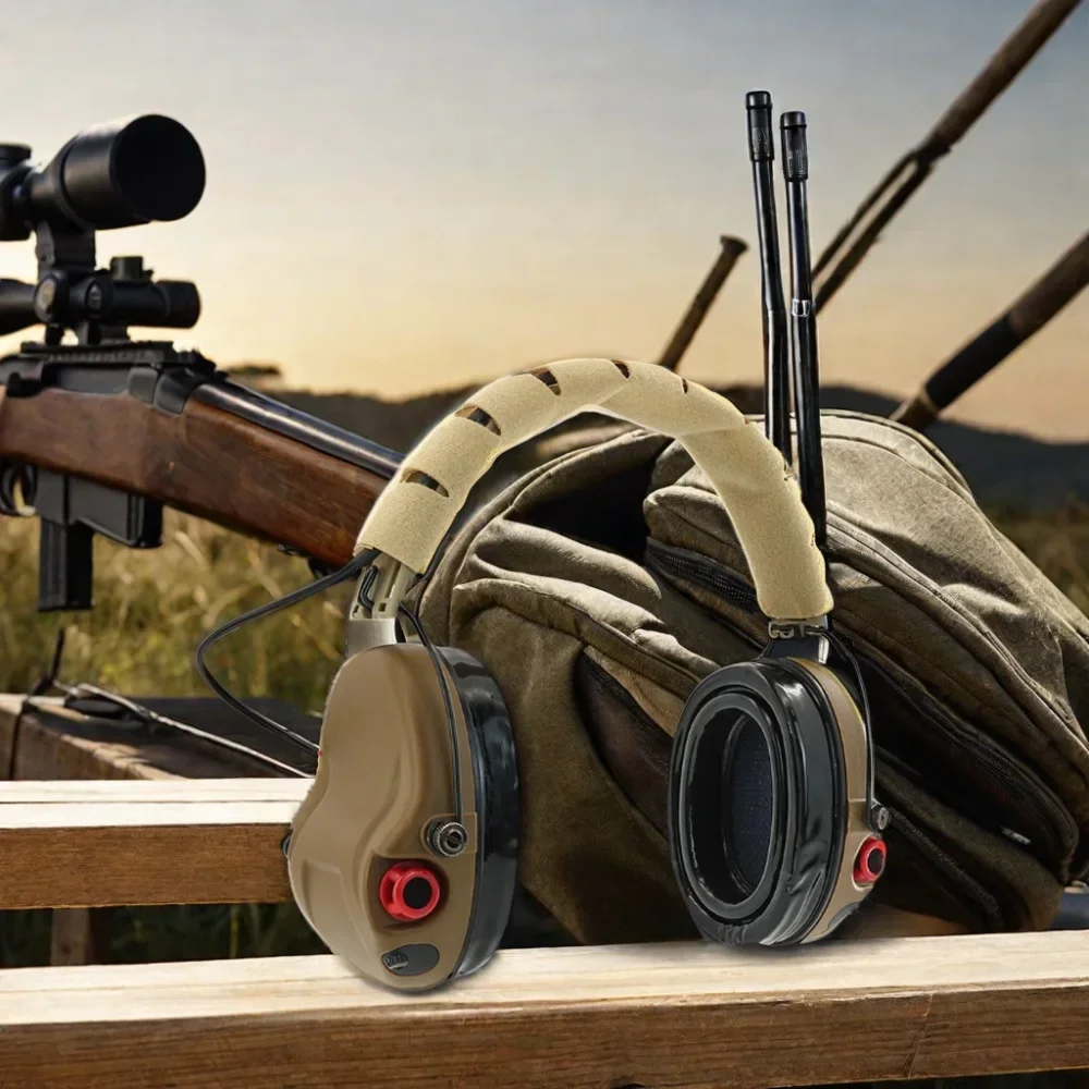 TS TAC-SKY orejeras electrónicas tácticas H300A protección auditiva cancelación de ruido pastilla caza tiro auriculares de silicona - imagen 3