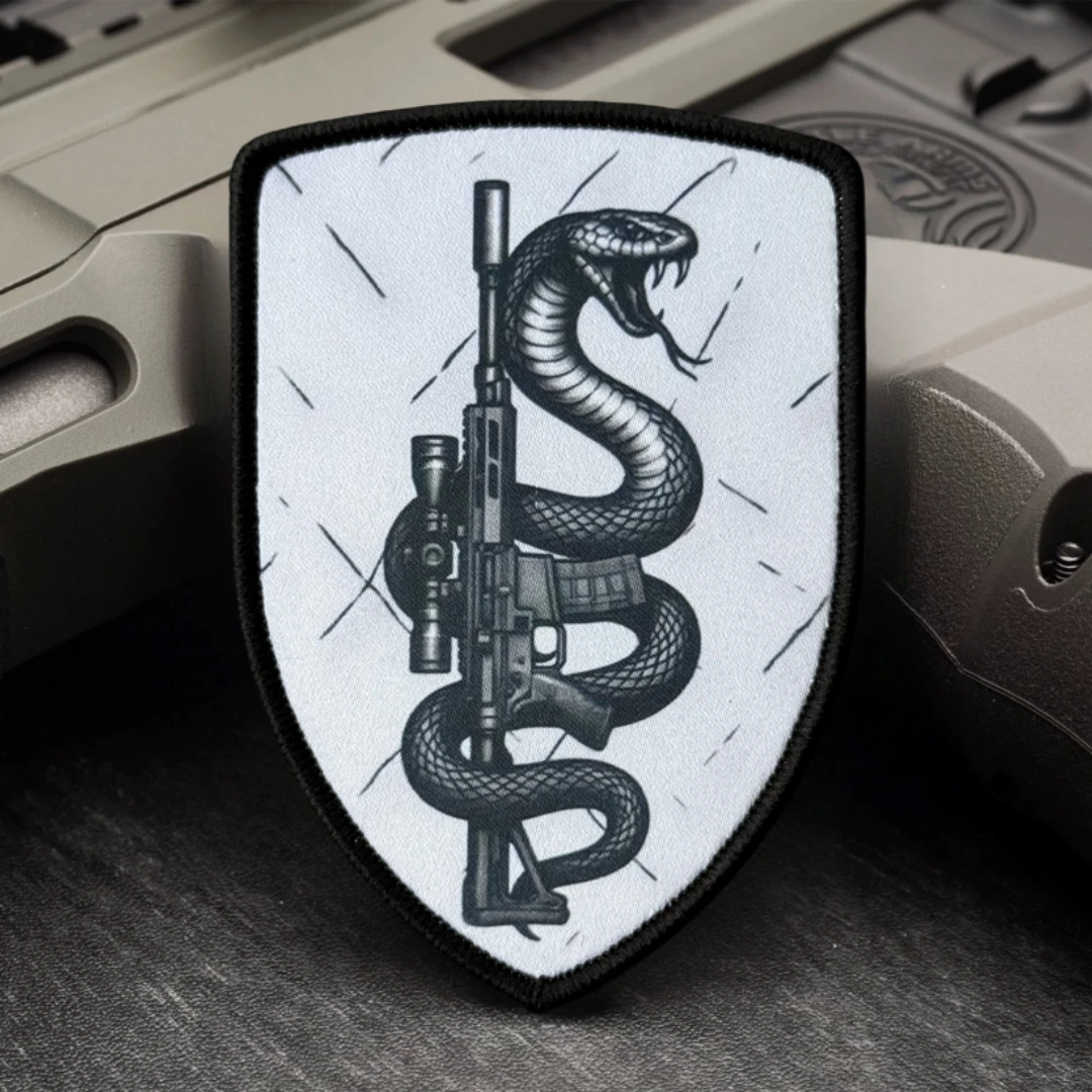 Parche táctico "Sniper" Chevron Morale, parches de gancho y bucle impresos para ropa, brazalete militar táctico, pegatina para mochila - imagen 5