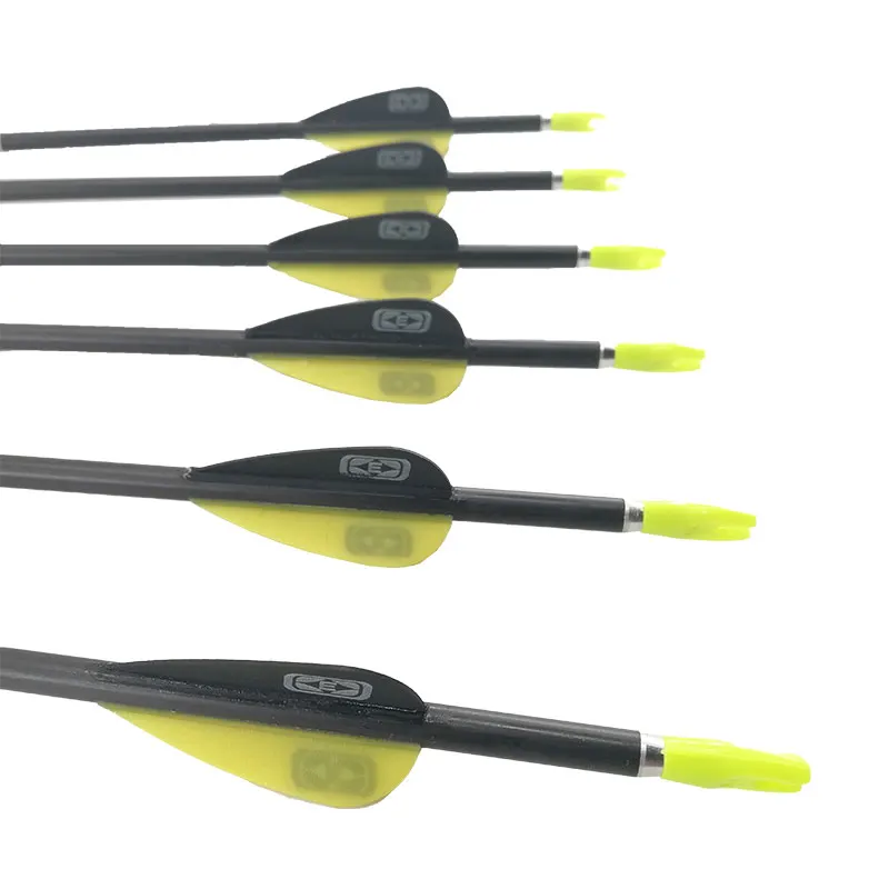 Flechas de carbono para tiro con arco, 6 piezas, columna vertebral 350, 400, 450, 500, 600, 700, 750, 800, ID4.2mm, 30,5 pulgadas - imagen 4