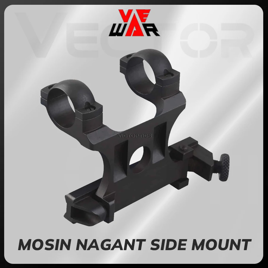 Vector Optics Ww2 Mosin Nagant 91/30 Pu Scope Mount diseñado para una instalación de calibre de fuego real de 25,4 mm en el lado