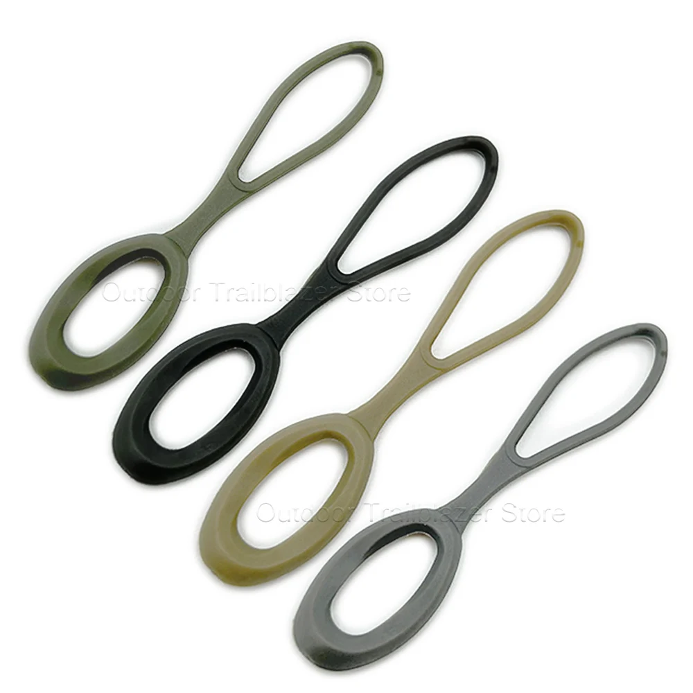 Extractor de cremallera de repuesto, extensión de cable TPE, lengüeta de cremallera, accesorios de bolsa DIY para chaleco de caza, accesorios para mochila, 5 uds./10 Uds. - imagen 2