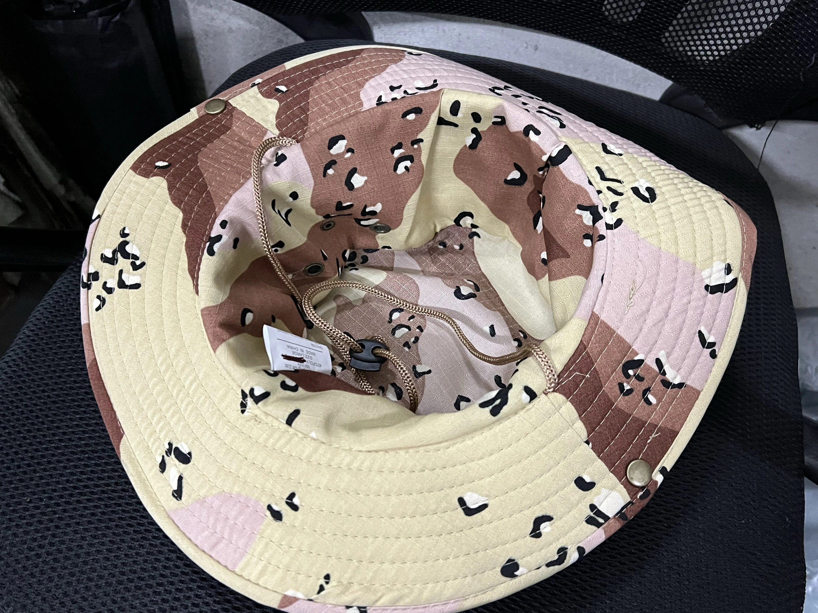 Six color desert camouflage special combat hat chocolate chip six sand round edge hat Beni hat - imagen 5