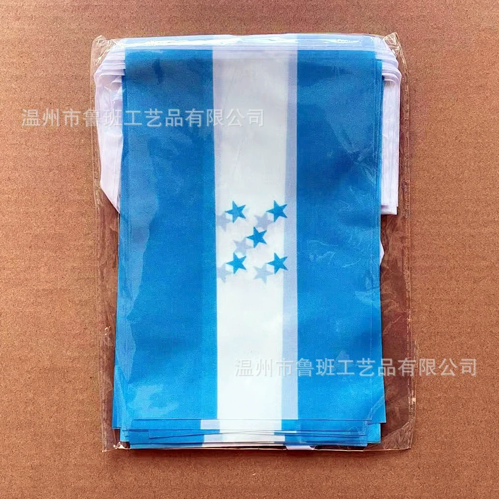 Bandera del cielo de Honduras , banderines de 14x21cm, lote de 20 unidades - imagen 2
