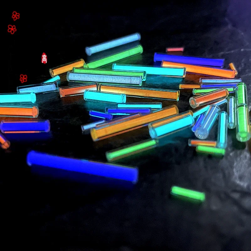 Equipo de caza al aire libre, llavero, luz de señal colgante, tubo de vidrio que brilla en la oscuridad, luz fluorescente luminosa, tubo no tritio - imagen 5