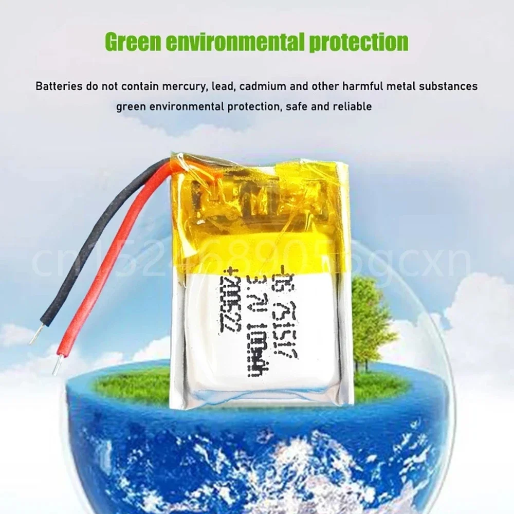 Batería Lipo de 3,7 V, 100mAh, 20C, 751517, para Wltoys V272, V282, V292, Hubsan Q4, H111, Cheerson CX-10, Mini drone RC, Quadcopter, est Proto - imagen 3