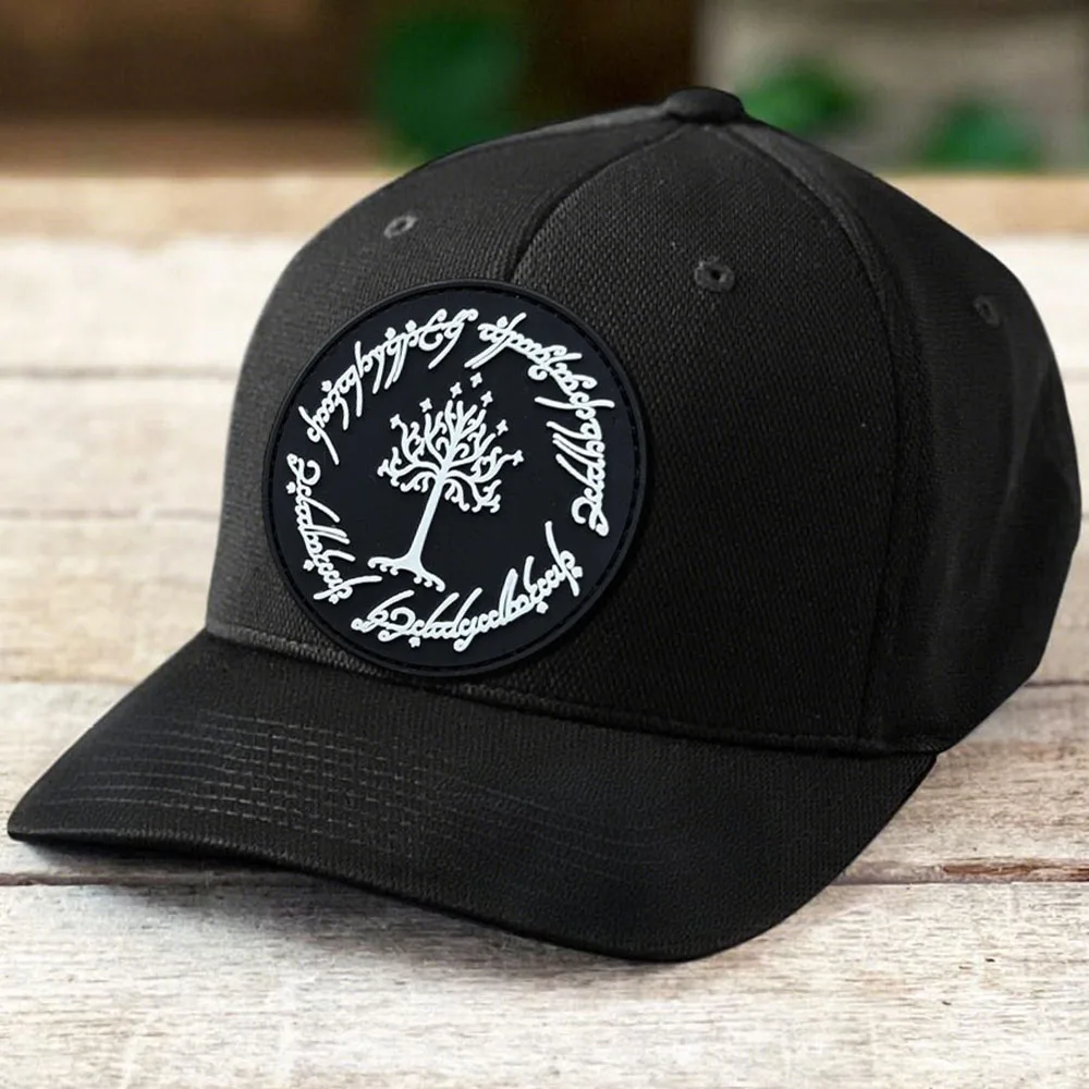 Parches tácticos de moral "El árbol de Gondor", parche divertido de PVC con gancho y bucle, insignia militar, brazalete, pegatinas para mochila - imagen 3