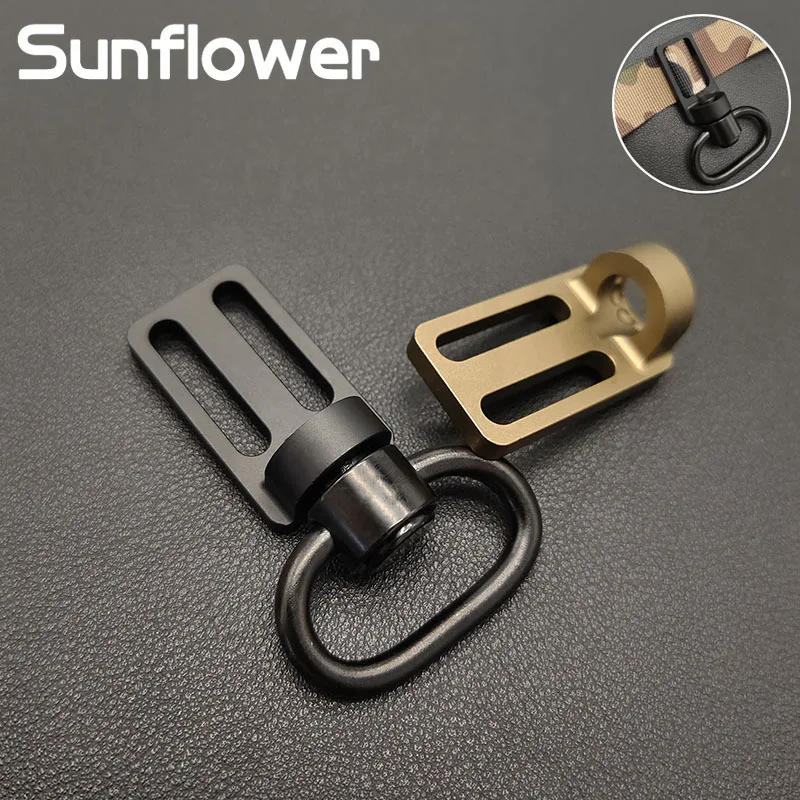 Adaptador de cabestrillo de punto táctico 2 a 1, adaptador de cabestrillo de Metal Airsoft, conversión rápida, portátil, accesorios de caza oscilantes QD - imagen 4