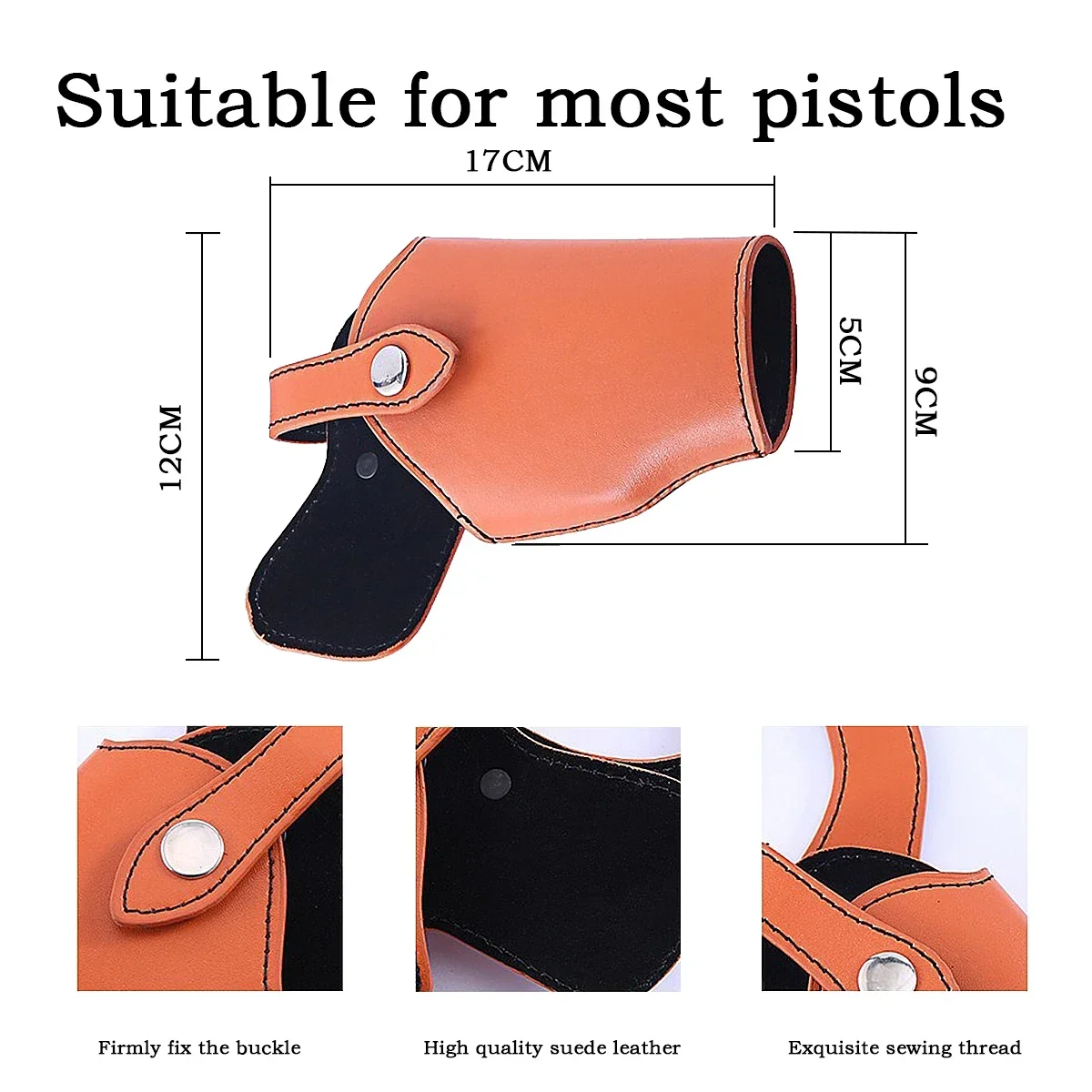 Funda táctica de hombro oculta 1911 G17 G19 G31 de cuero para pistola de axila, funda cartuchera de caza - imagen 4