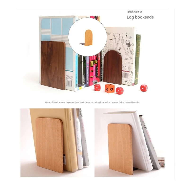 Sujetalibros madera para libros, soporte para libros, imágenes y cuadernos, K1KF