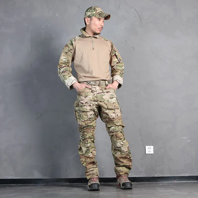 Emersongear-Conjunto de uniforme de combate táctico G3, trajes de entrenamiento Gen3, camisetas de asalto para hombre, pantalones Cargo de servicio, camisas, pantalones de nailon - imagen 3