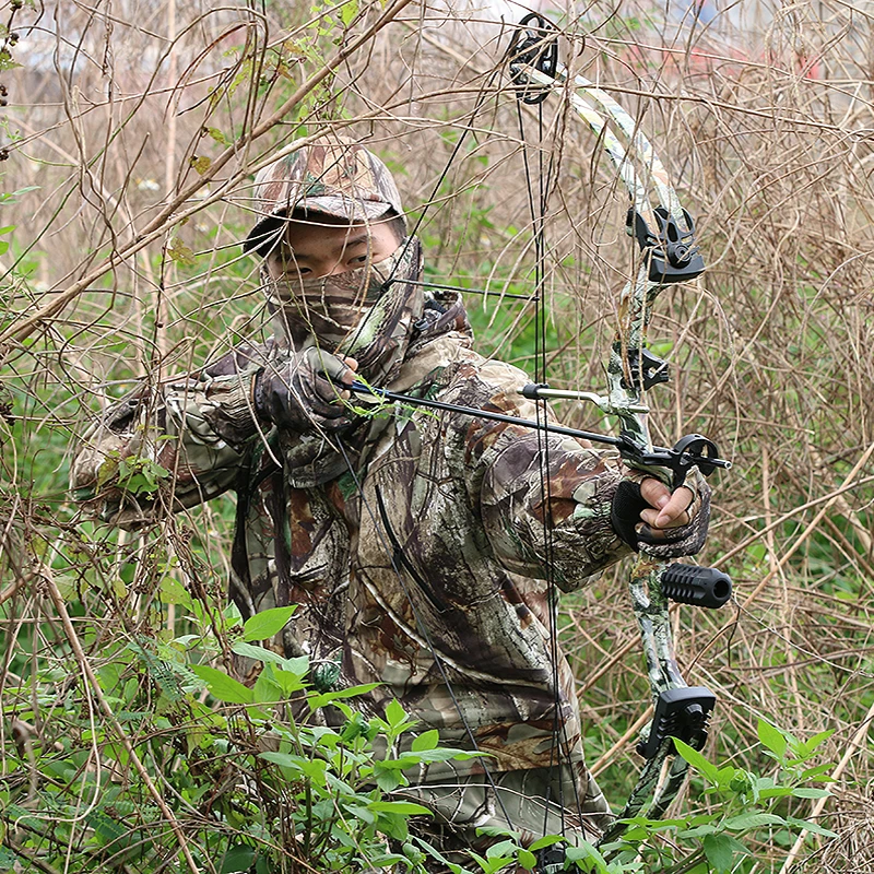 Primavera otoño árbol Camo caza pesca Ghillie traje suave transpirable impermeable deportes tácticos vida silvestre CS juegos ropa - imagen 4