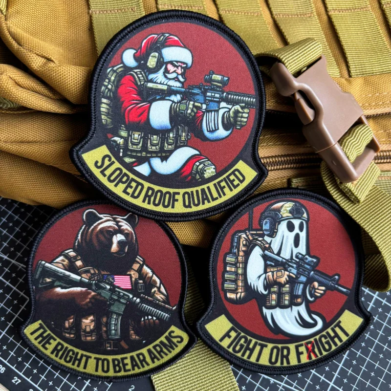 Parche táctico del ejército "los brazos derechos de entender", parches de infantería con estampado, insignia de moral de soldado con gancho y bucle, pegatina para mochila militar - imagen 2