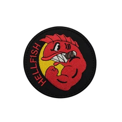 Parche bordado Hellfish de The Simpsons – Insignia moral militar