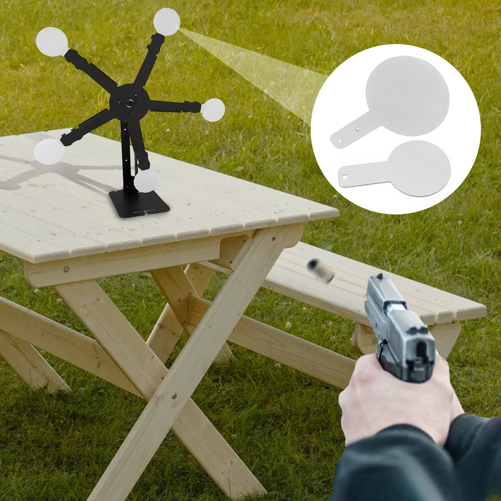 Objetivo de tiro de Metal, objetivo magnético de repuesto, objetivos redondos de 5cm y 8,30cm para práctica de tiro Airsoft - imagen 3