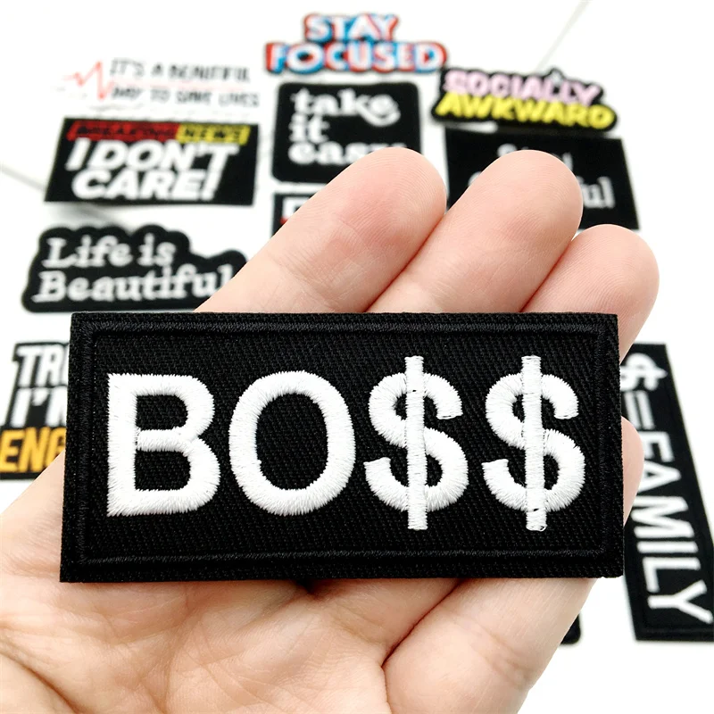 Parches bordados con letras a la moda, apliques de planchado para ropa, bolsos, sombreros, decoración, 15 piezas - imagen 5