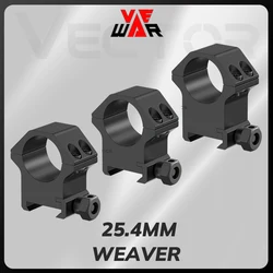 Voctor Optics Anillos Weaver 1 pulgada para visor táctico