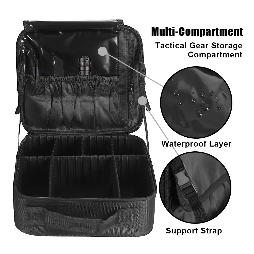 Bolsa portadora de pistola táctica, billetera con cartucho, bolsa portadora de balas, caja de munición táctica, bolsas de herramientas EDC, bolsa Universal para pistola - imagen 3