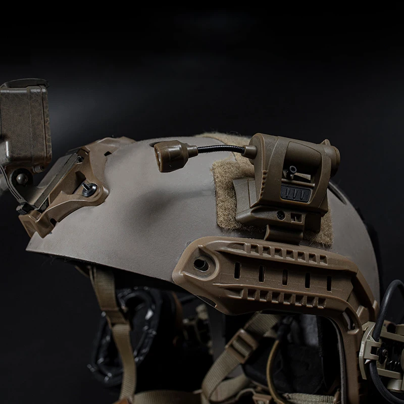 Luz táctica para casco, interruptor MPLS, 3 modos, Base de configuración LED, ahorro de energía, caza, supervivencia, linterna para casco militar - imagen 5