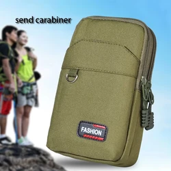 Faltriquera táctica verde doble capa – Bolsillo teléfono hombre outdoor