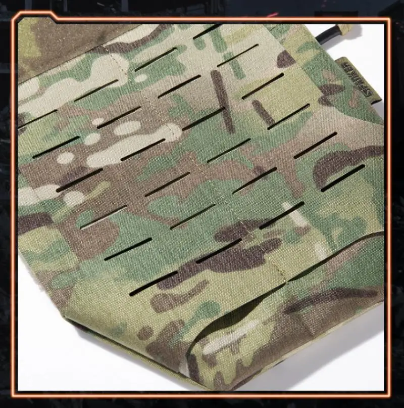 Chaleco táctico de Airsoft, bolsa de secado al sol, tira MOLLE de corte láser, doble propósito, bolsa táctica de Abdomen, bolsa de protección JJ - imagen 5