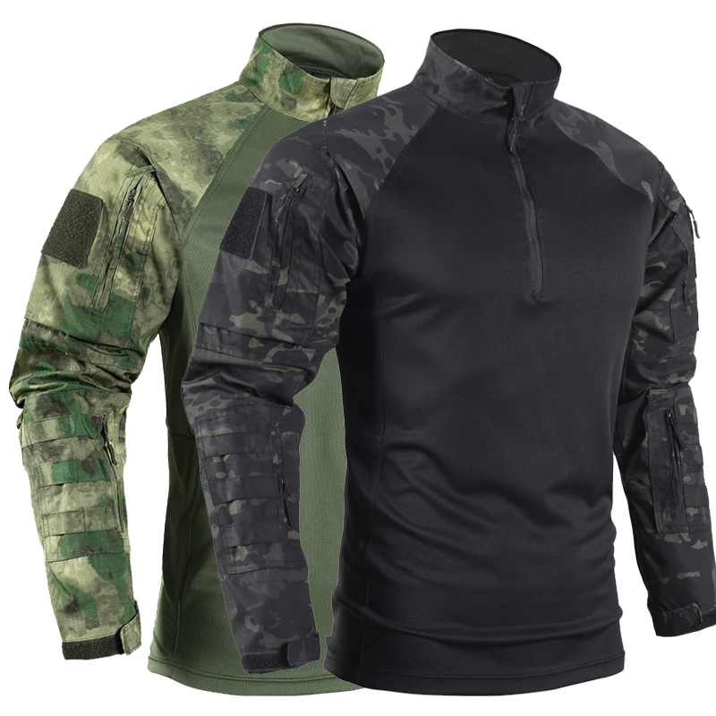 Camisa táctica manga larga ripstop – Camuflaje boscoso exterior - imagen 4
