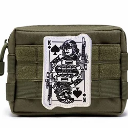 Parche militar King of Spades - morale con velcro para ropa y mochila