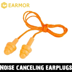 EARMOR Tapones protección auditiva silicona con cable