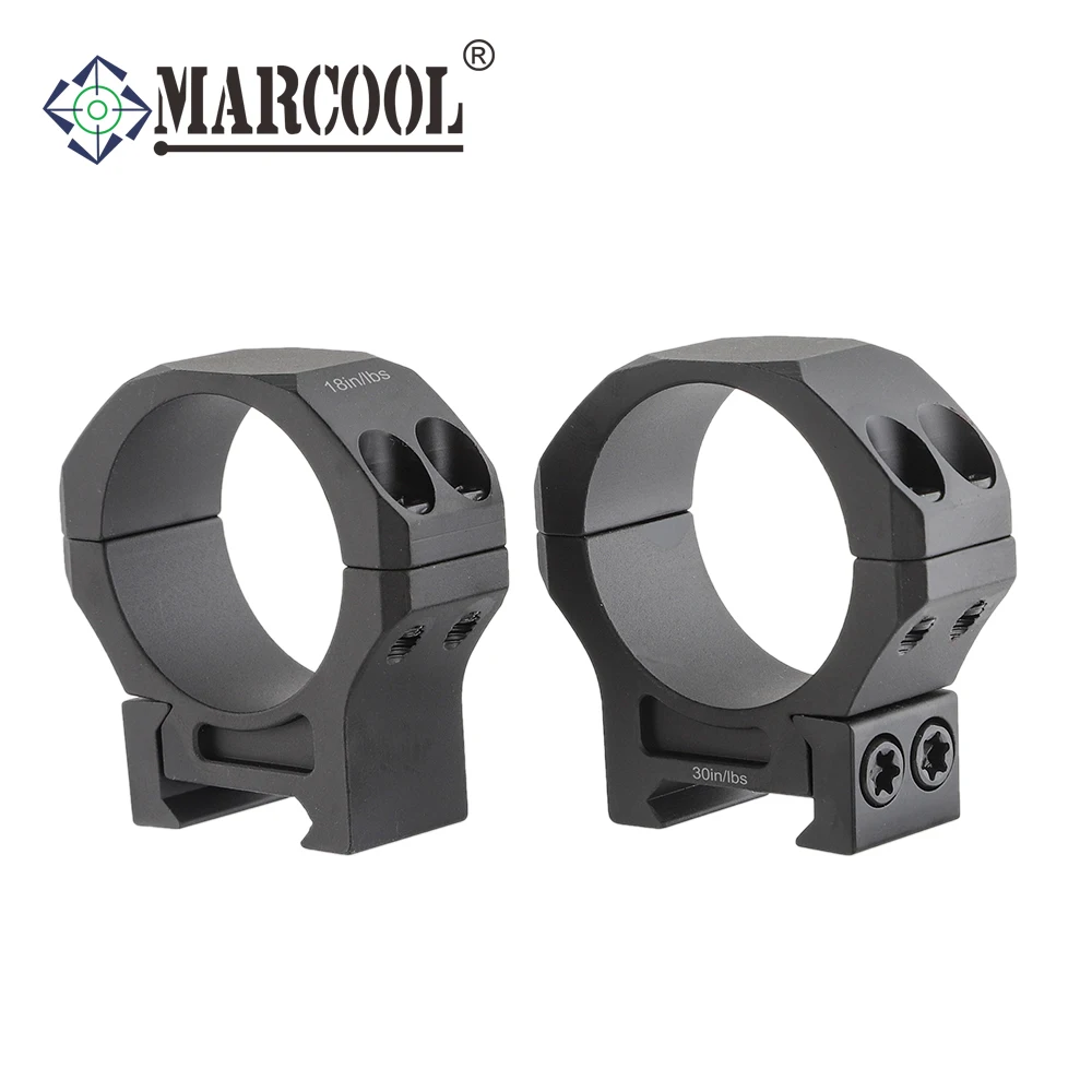 Marcool-Anillo de montaje para mira de Rifle de caza, 2 piezas, para tubo Picatinny de 34mm, montaje táctico 7075 de aluminio, 1,00 '','' 1,20, 1,45 '', nuevo