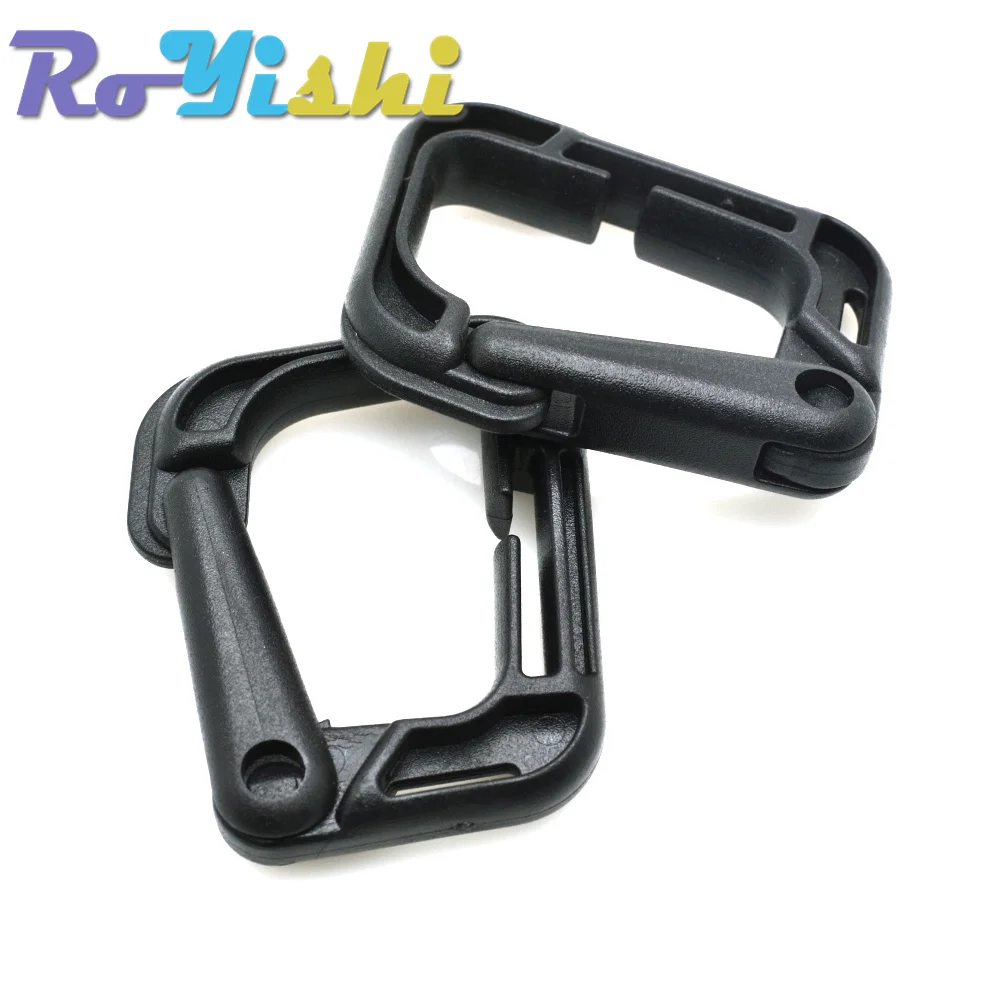 2 unids/pack de plástico multiusos Grimloc anillo en D mosquetón hebilla de seguridad para mochila cierre llavero bolsa - imagen 5