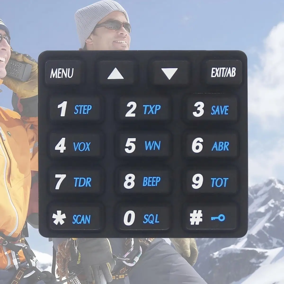 82 Teclado numérico de mantenimiento de teclado de Walkie Talkie de silicona para Baofeng UV-82, pieza de repuesto de teclado de Walkie Talkie UV-82HP