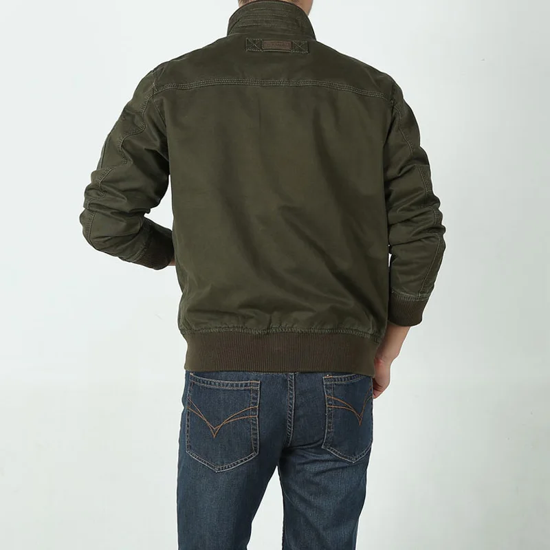 Chaqueta militar de alta calidad para hombre, cortavientos, Bomber, informal, talla M-3XL, primavera y otoño - imagen 3