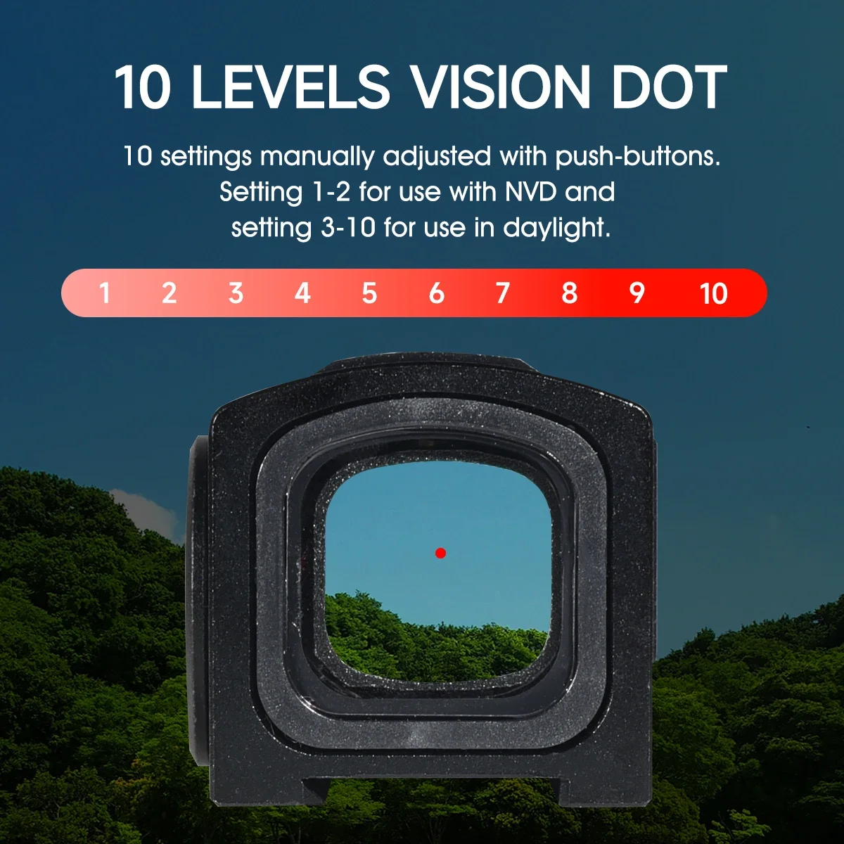 P-2 holográfico cerrado táctico punto rojo mira óptica reflejo caza Rifle alcance Gl * coque mira colimador se adapta a Gl *ck 45/47 Mos - imagen 5