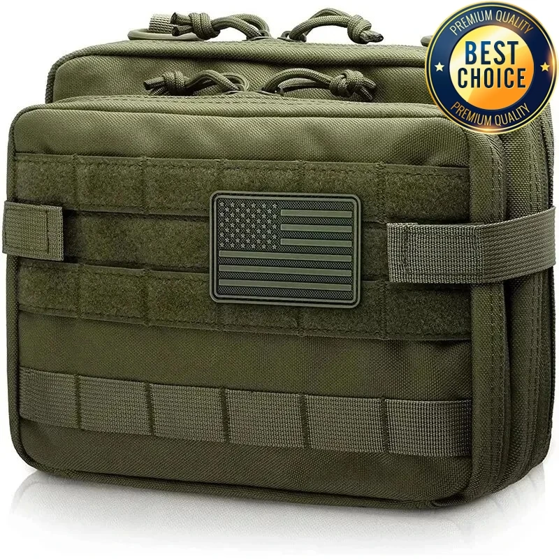Kit de primeros auxilios táctico MOLLE, bolsa de almacenamiento portátil para exteriores, kit médico grande, kit multifunción para caza, Camping y senderismo - imagen 4