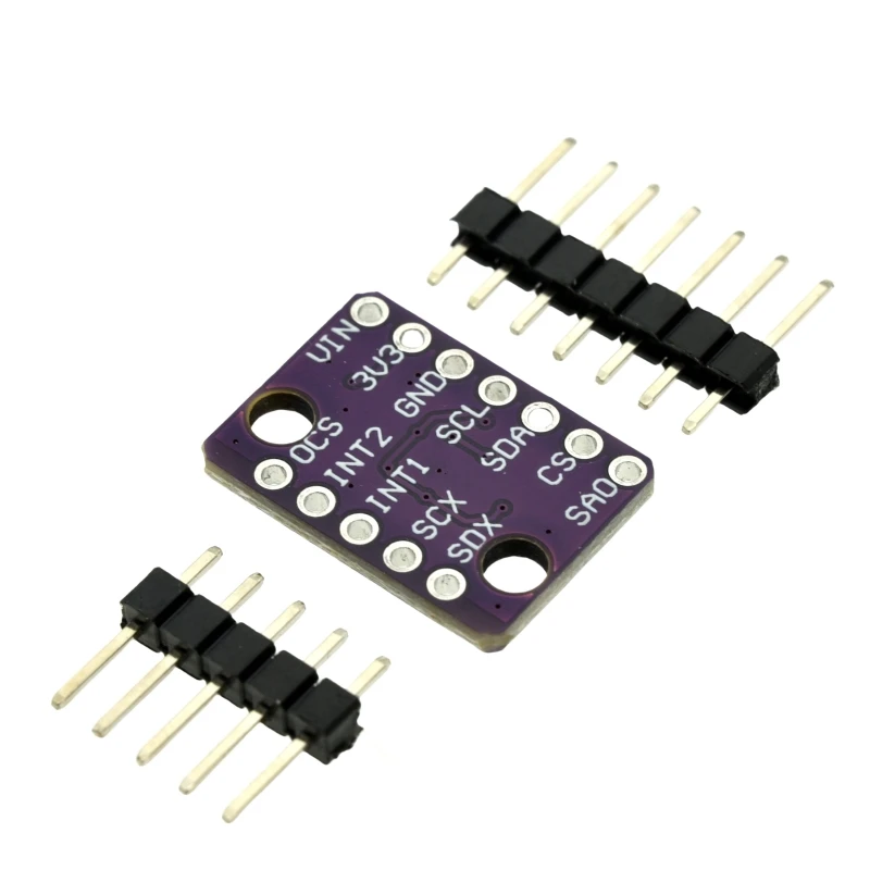 BMI160 GY-BMI160 6DOF Módulo de sensor de acelerómetro de gravedad giroscópico de velocidad de 6 ejes Protocolo de comunicación IIC I2C SPI 3-5V - imagen 2