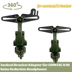 Para soportes de riel para auriculares Comtac II III, rotación multiángulo adecuada para pistas Ops Core ARC y Team Wendym-LOK