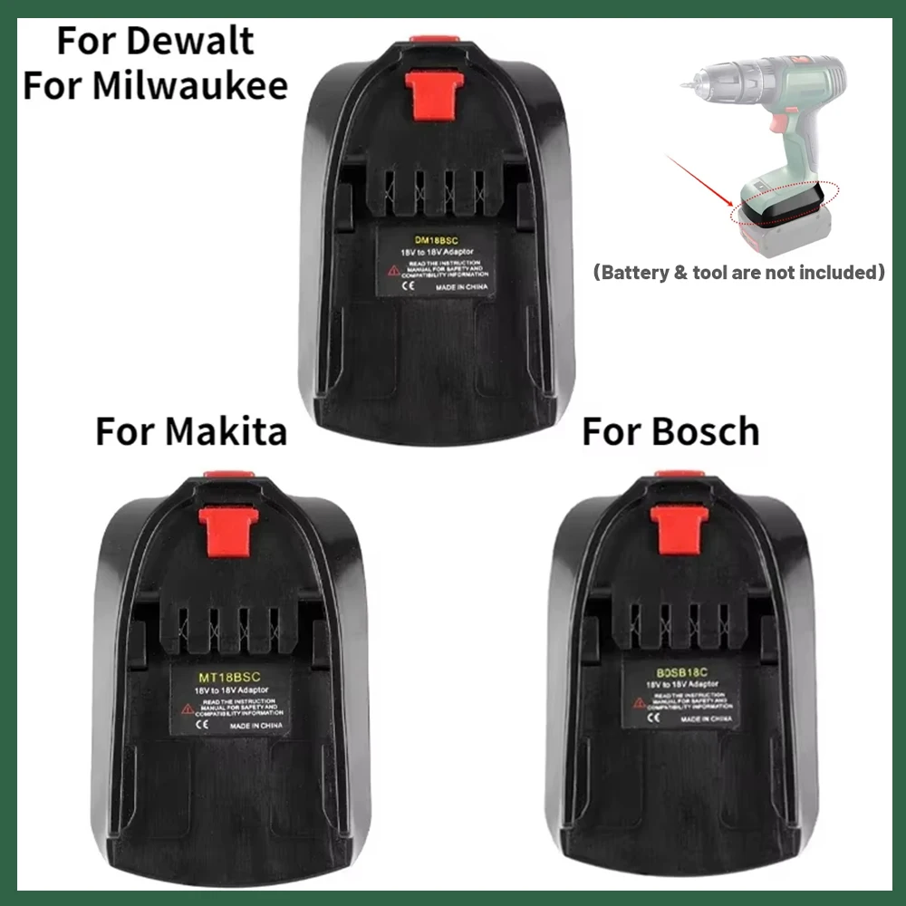 Convertidor adaptador para batería de litio Bosch/Dewalt/Makita/Milwaukee de 18V a herramienta Bosch C, reemplazo de herramienta eléctrica de batería de 18V - imagen 2