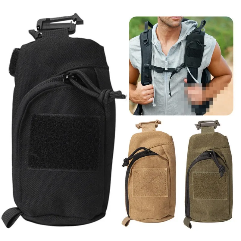 Bolsa táctica EDC para senderismo, Camping, bolso militar con correa para el hombro, organizador compacto Compatible para teléfono/herramientas - imagen 4