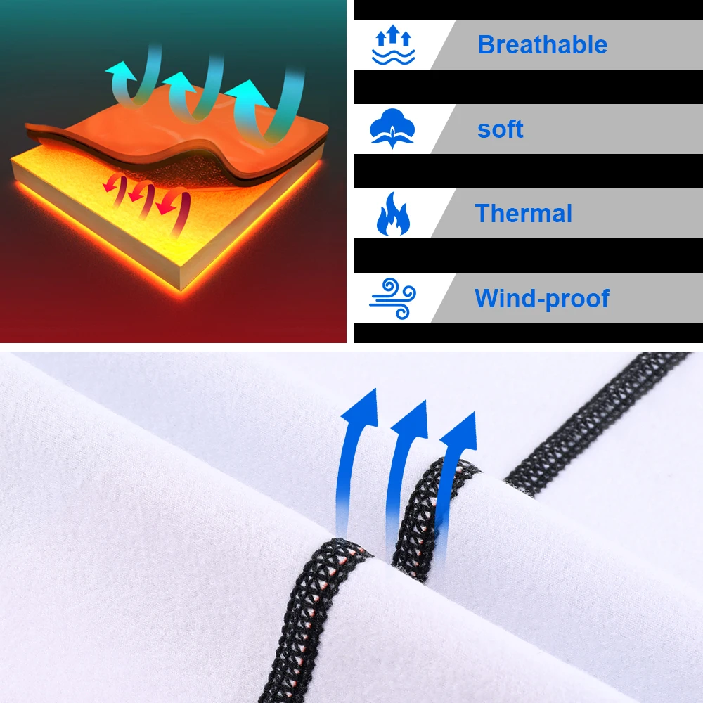 Máscara facial para motocicleta para hombre y mujer, calentador de cuello, polaina, esquí, a prueba de viento, Motocross, ciclismo, carreras, bufanda Tubo Bandana invierno - imagen 5