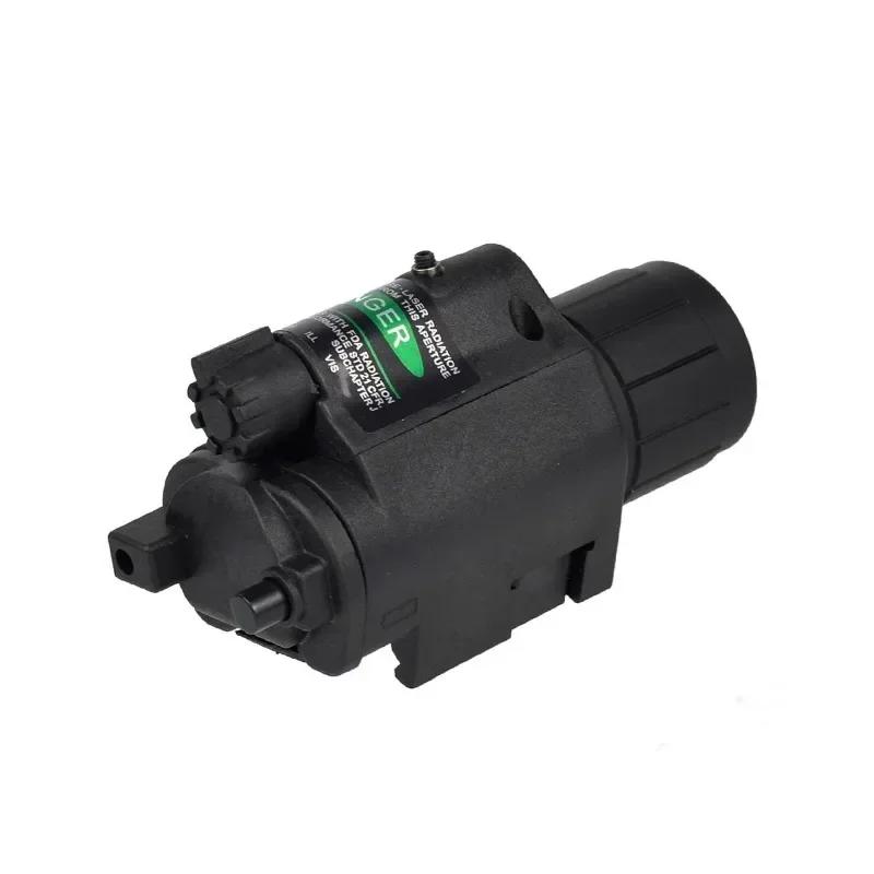 Luz de explorador táctica, puntero láser de punto rojo y verde para pistola AR15 Airsoft, Rifle, Arma, antorcha apta para riel de 20mm con interruptor