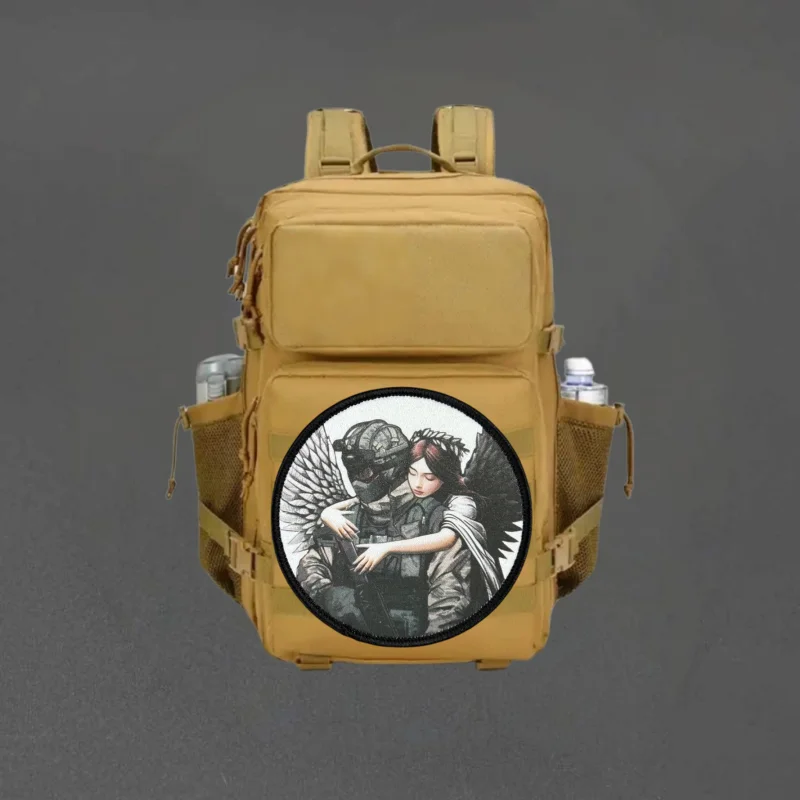Parche con estampado de soldado de Ángel, chaleco táctico con gancho y bucle, insignia de moral, mochila, pegatinas decorativas, parches para brazalete para ropa