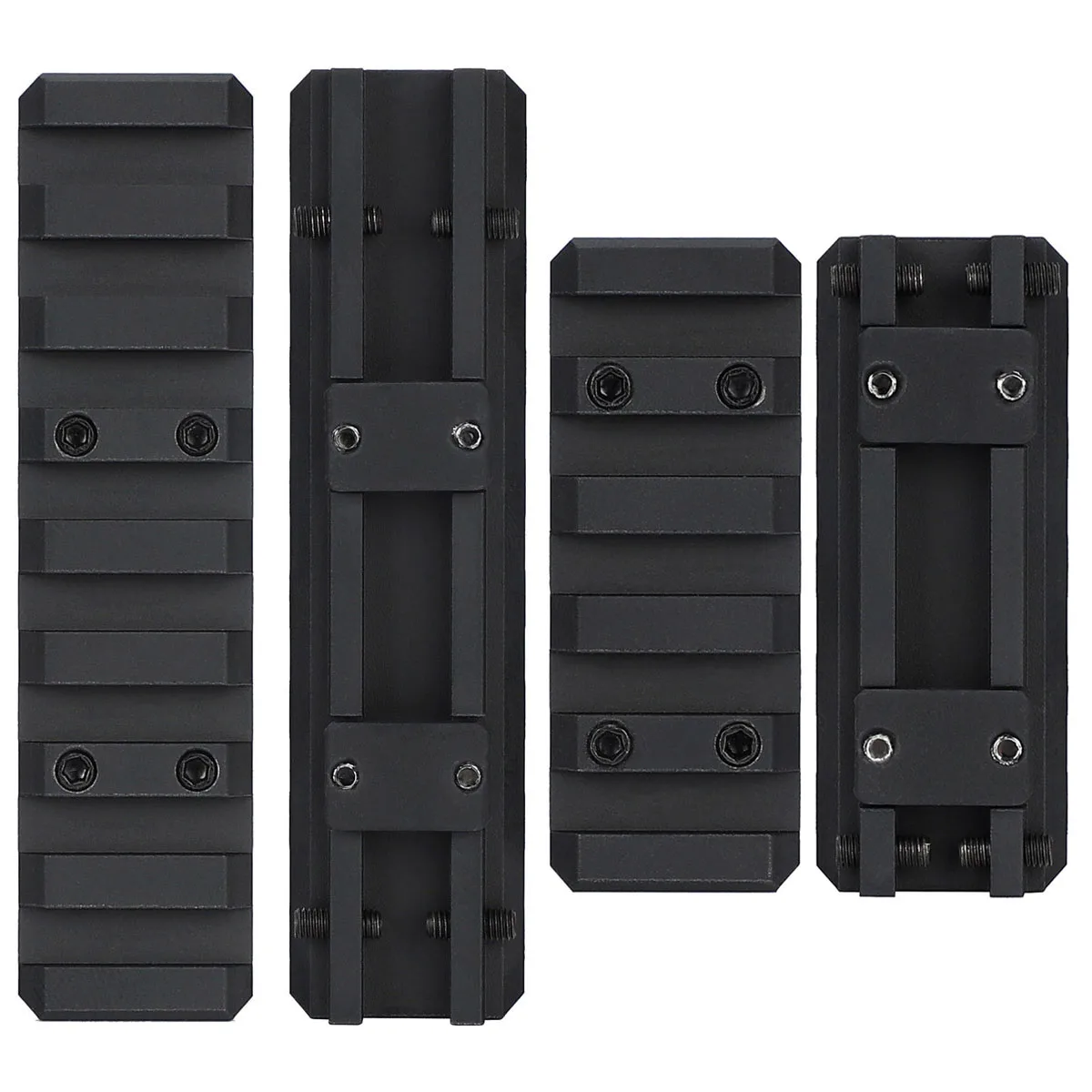 Mira óptica táctica con 5/8 ranuras, Base de montaje de alcance trasero, placa de riel Picatinny de aluminio de 21mm, Rifle de caza, telescopio de mira Airsoft - imagen 2