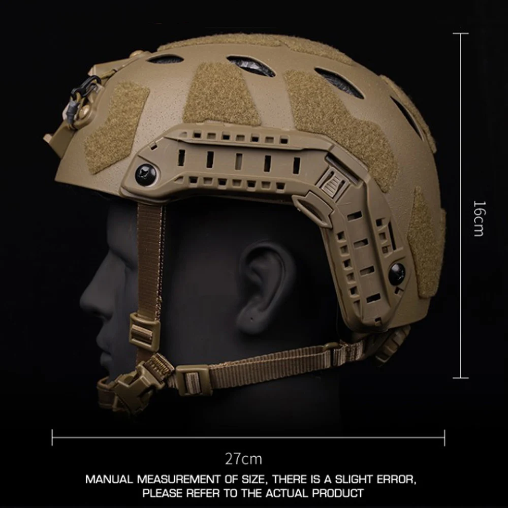 Almohadillas de esponja cómodas para casco táctico rápido SF, casco de Paintball Airsoft de corte súper alto, perilla ajustable, equipo de protección para caza y equitación - imagen 4