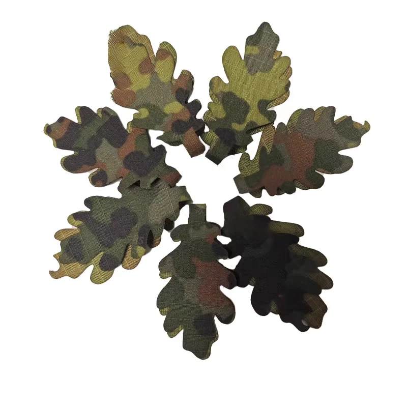 Equipo táctico de juego de guerra, traje Ghillie de camuflaje, tira de tela de camuflaje, artículos DIY para exteriores, tira de disfraz de 15 Uds. - imagen 5