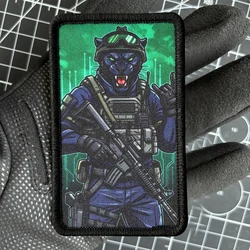 Parche táctico Panther de moral con gancho y bucle para brazalete