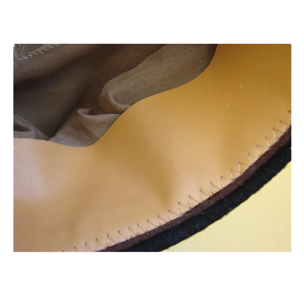 Sombrero suave alemán para hombre, tela de lana, traje de sombrero de novia grande, gorra vintage, deportes, senderismo, Segunda Guerra Mundial, negro - imagen 3